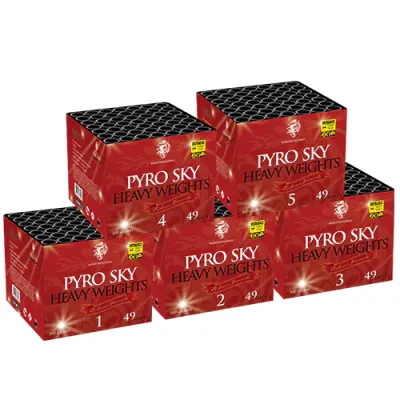 Pyro Sky Heavy Weights 5x49 schots