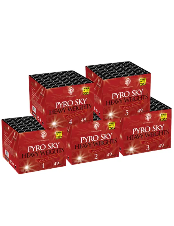 Pyro Sky Heavy Weights 5x49 schots