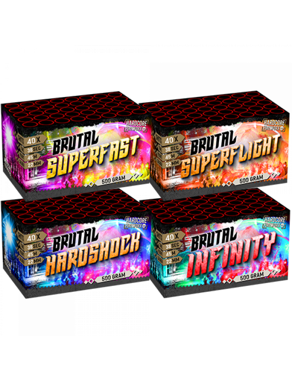 brutal assortment-hardshock-superfast-infinity-superflight